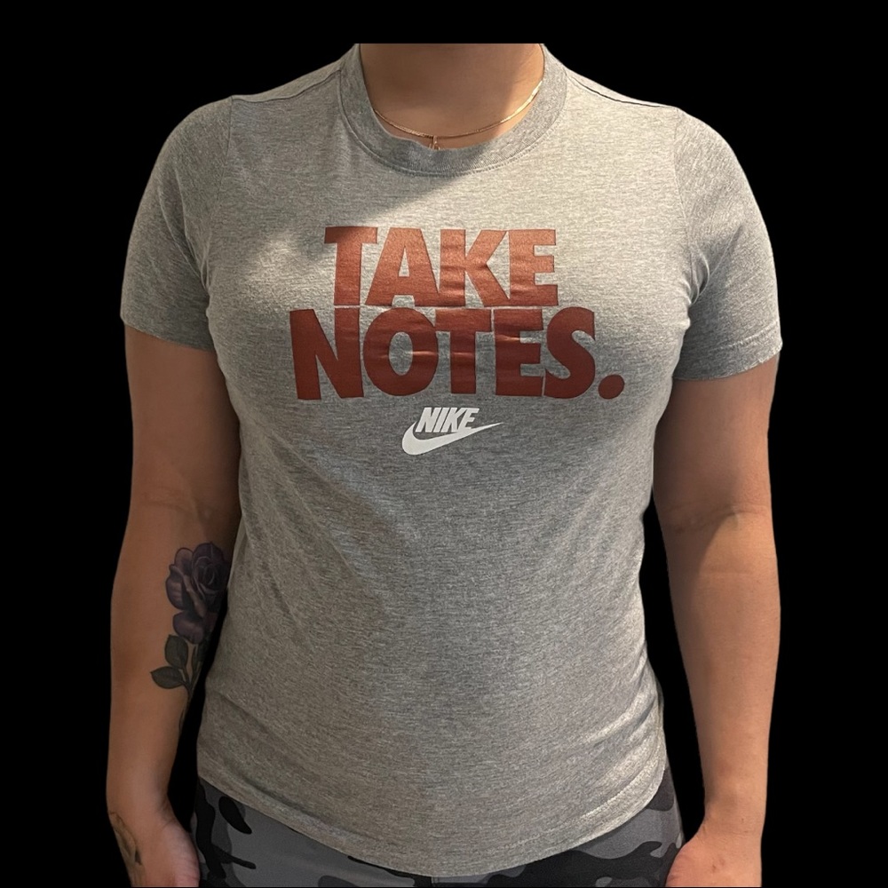 NIKE TEE- TAKE NOTES